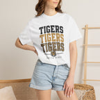 Tigers Graphic T-Shirt — Oneta Ridge Leopard Print School Spirit Tee