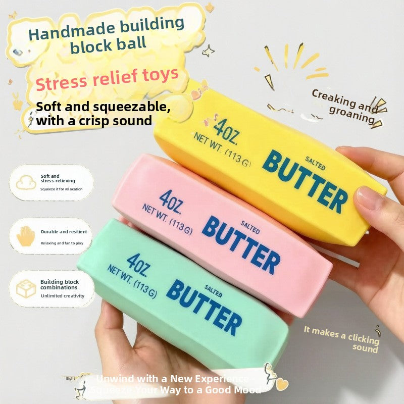 Building Block Squeeze Butter Stick Toy