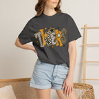 T-Shirt — 'Tigers' Retro Leopard Print Graphic Tee