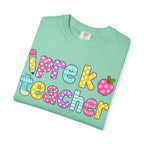 Pre k Teacher T-Shirt — "Big Hearts Shape Little Minds" Colorful School Teacher Tee