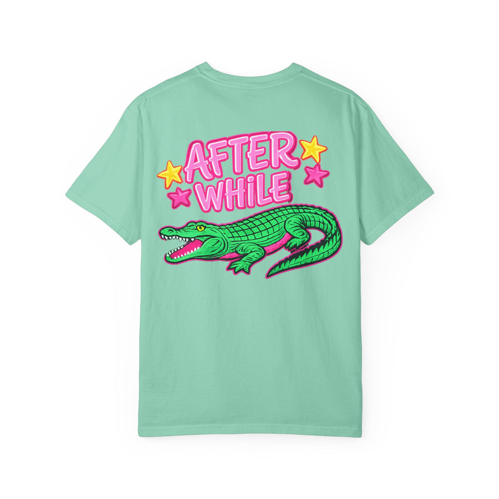 Later, After While Crocodile T-Shirt — Retro Neon Alligator Graphic Tee