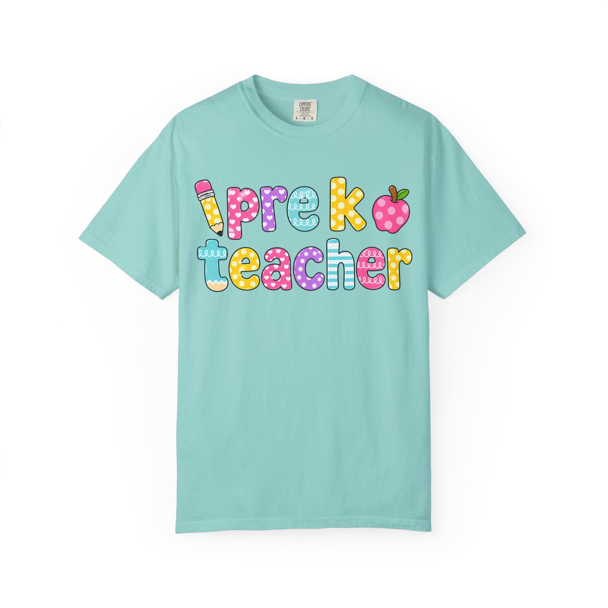 Pre k Teacher T-Shirt — "Big Hearts Shape Little Minds" Colorful School Teacher Tee