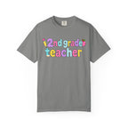 2nd grade Teacher T-Shirt — "Big Hearts Shape Little Minds" Colorful School Teacher Tee