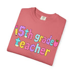 5rd Grade Teacher T-Shirt — "Big Hearts Shape Little Minds" Colorful School Teacher Tee