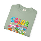 Kindness Crayons T-Shirt — "Color the World with Kindness" Kids Graphic Tee