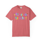 4nd grade Teacher T-Shirt — "Big Hearts Shape Little Minds" Colorful School Teacher Tee