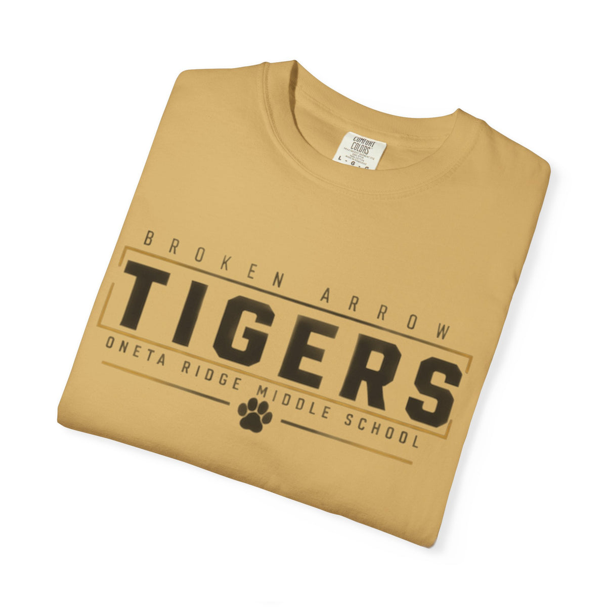 Tigers School Spirit T-Shirt — Broken Arrow Oweta Ridge Middle School Paw Print
