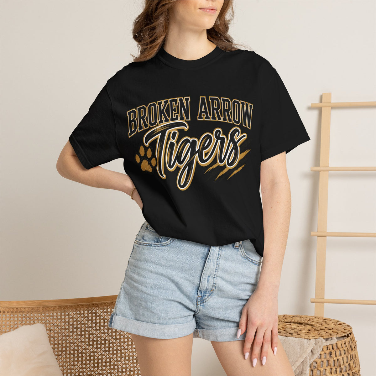 Broken Arrow Tigers T-Shirt — School Spirit Paw Graphic Tee