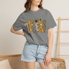 T-Shirt — 'Tigers' Retro Leopard Print Graphic Tee