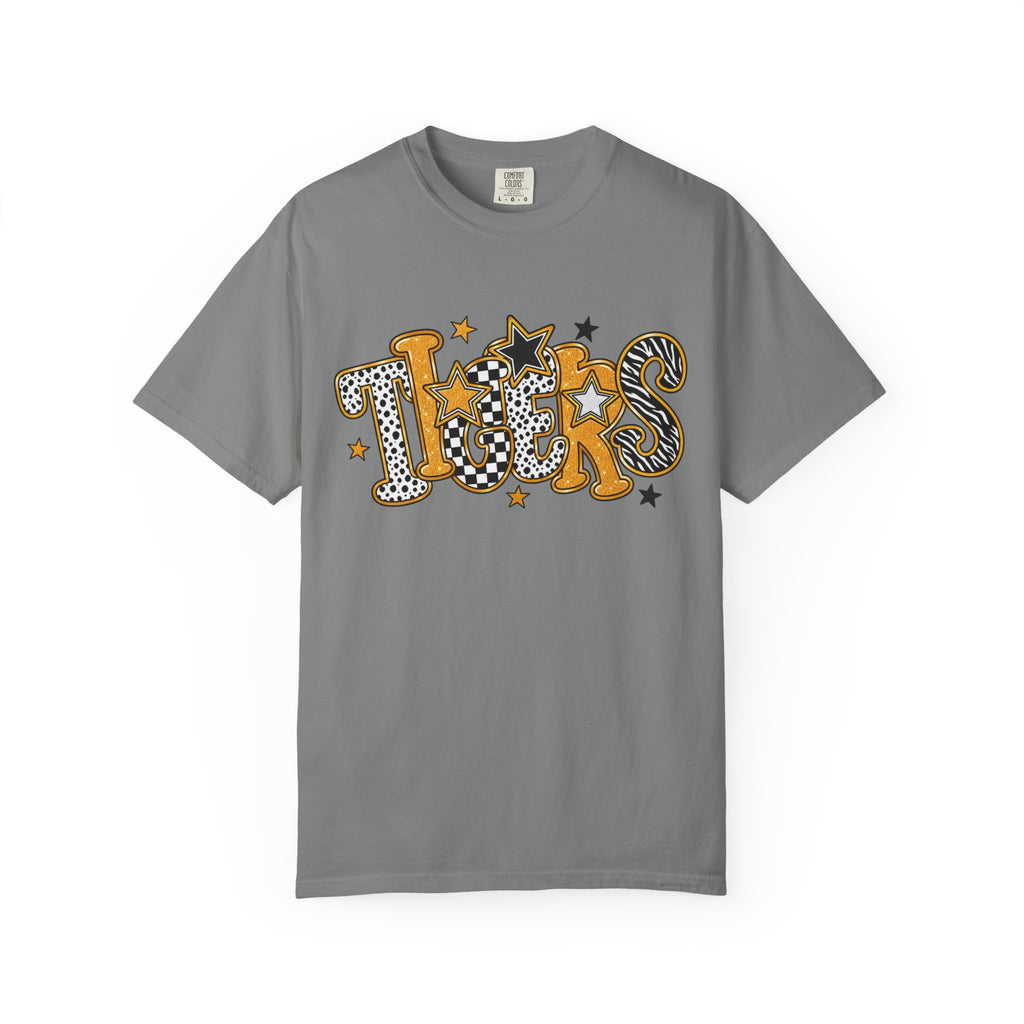 T-Shirt — 'Tigers' Retro Leopard Print Graphic Tee