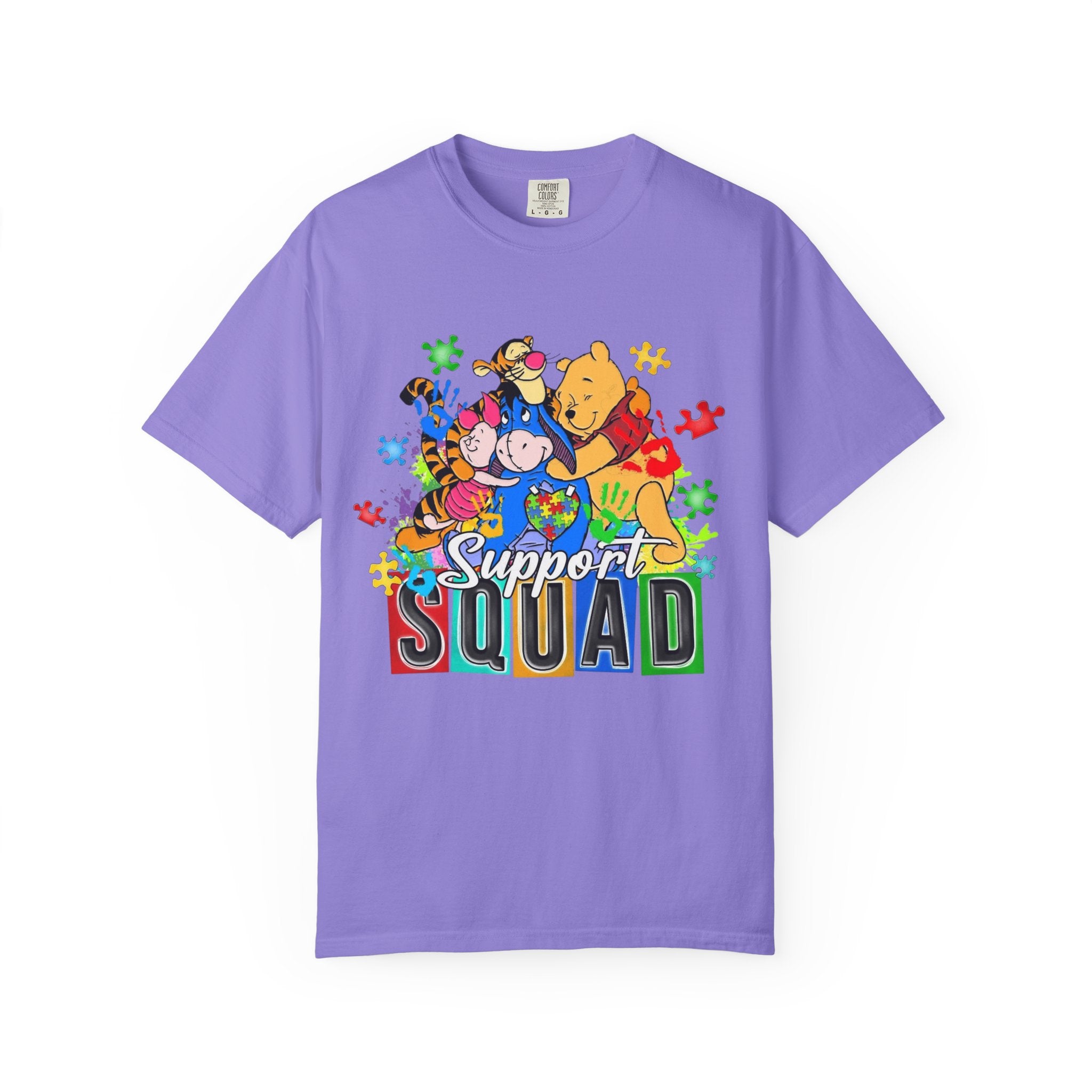 Support Squad T-Shirt — Winnie the Pooh Autism Awareness Tee