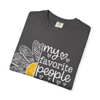 T-Shirt — "My Favorite People Call Me Birdie" Floral Graphic Tee