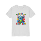Youth Tee - 'Just Let Me Stim Bro' Cute Stitch Autism Puzzle Pieces