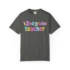 2nd grade Teacher T-Shirt — "Big Hearts Shape Little Minds" Colorful School Teacher Tee