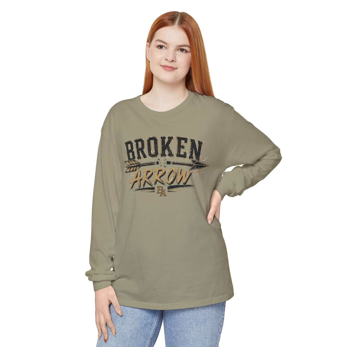 Broken Arrow Long Sleeve T-Shirt – Vintage Arrow Graphic