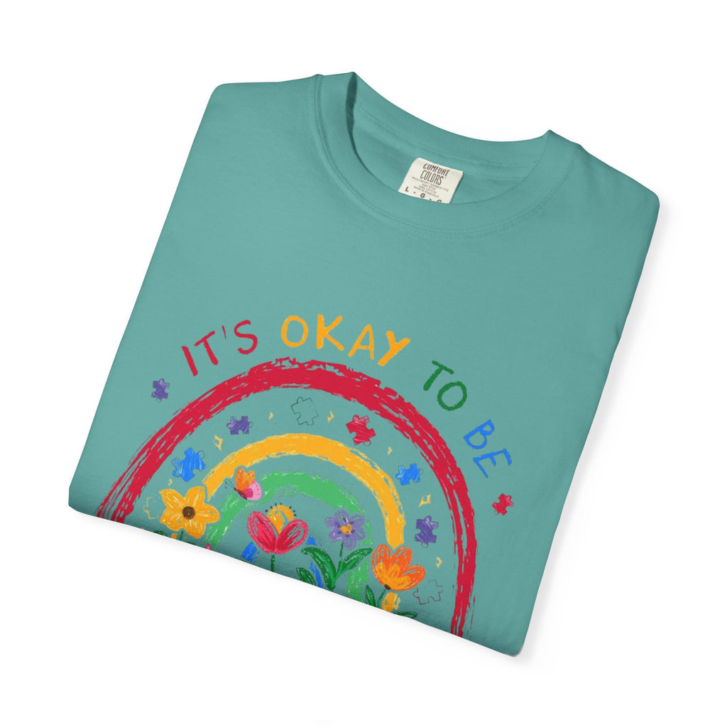 It's Okay To Be Different T-Shirt — Rainbow Autism Awareness Tee