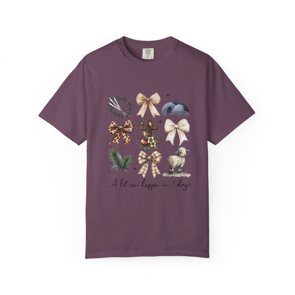 Bow Collection Graphic T‑Shirt — "A life can happen in a day"