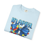 Autism Awareness T-Shirt — "In April We Wear Blue" Puzzle Ribbon Tee