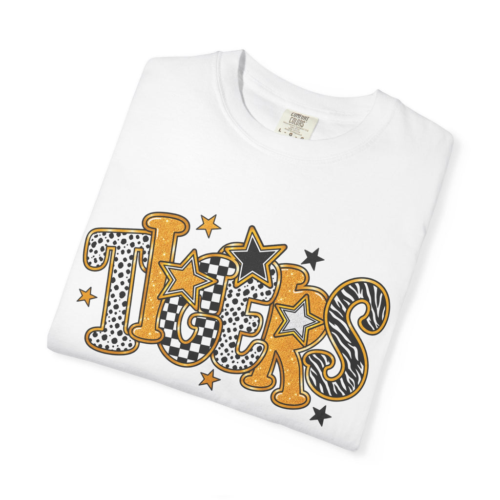 T-Shirt — 'Tigers' Retro Leopard Print Graphic Tee