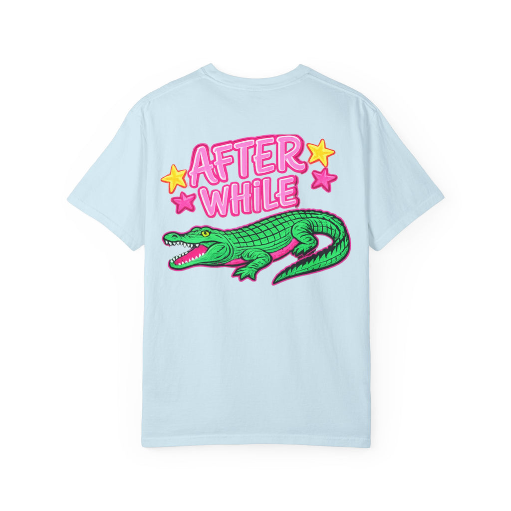Later, After While Crocodile T-Shirt — Retro Neon Alligator Graphic Tee