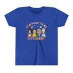 Youth Tee — "It's Okay to Be Different" Diverse Kids Graphic Shirt