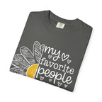 T-Shirt — "My Favorite People Call Me Birdie" Floral Graphic Tee