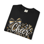 Cheer Mom T-Shirt — Pom-Pom & Megaphone Design for Cheerleading Parents