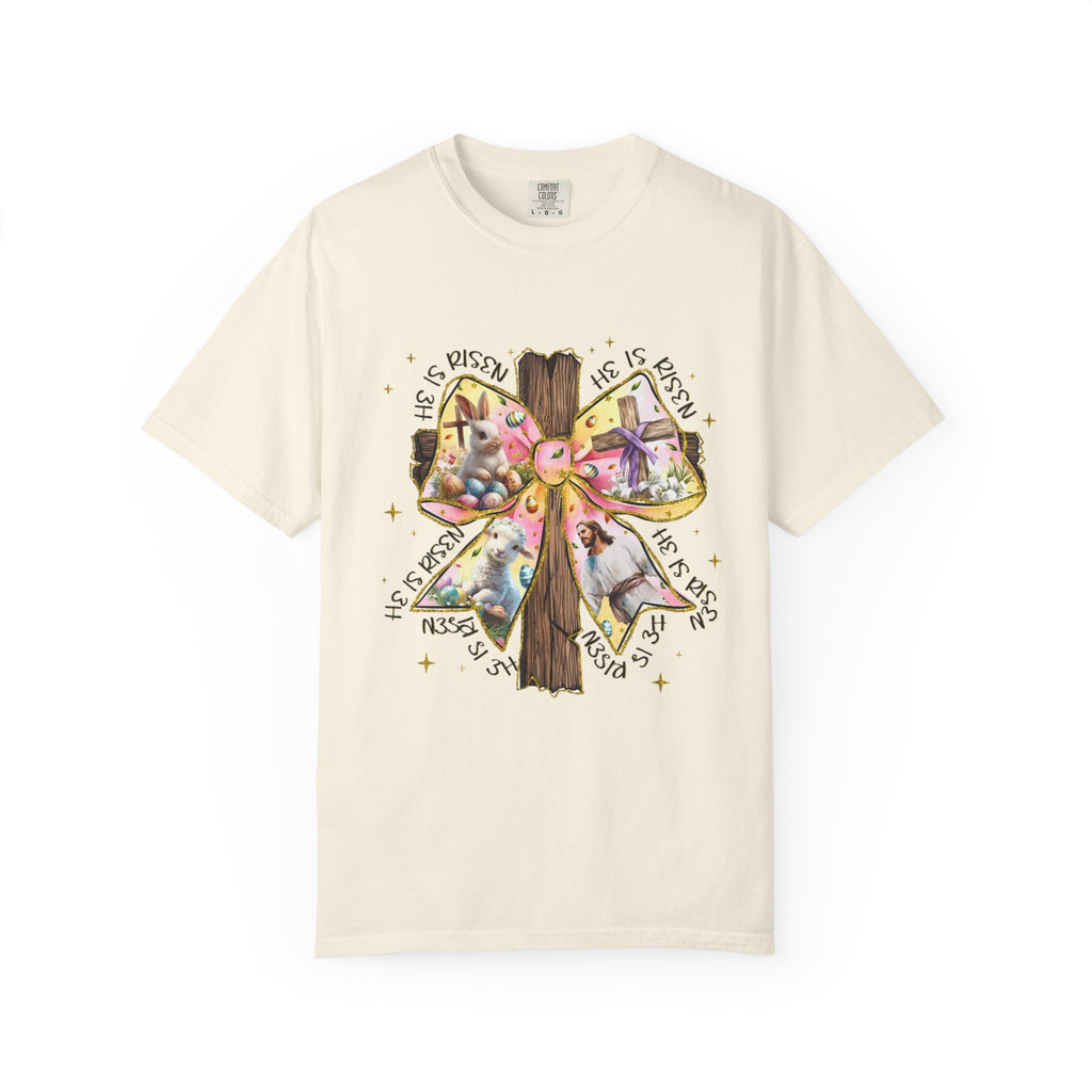 Cross & Ribbon T-Shirt — Jesus is With Us Graphic Tee