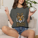 Tigers Leopard-Print Tiger Graphic Tee
