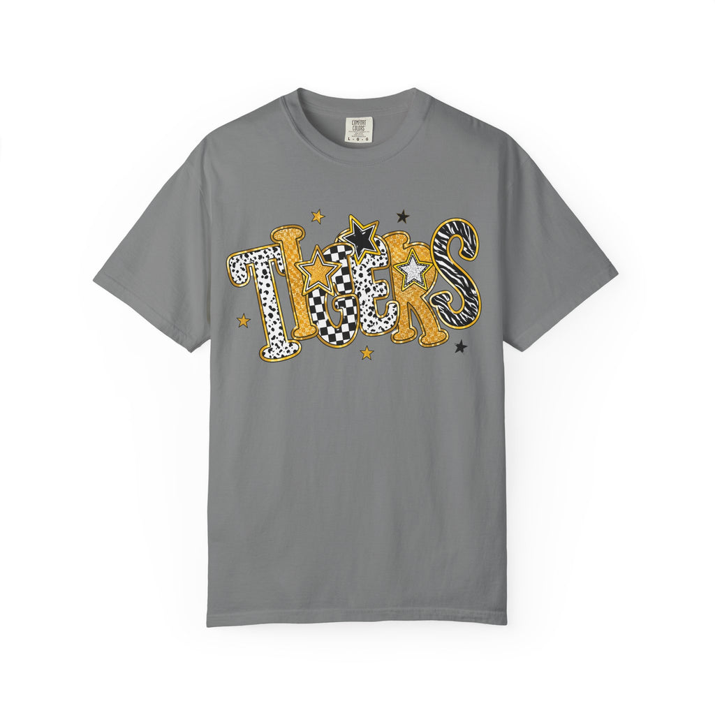 T-Shirt — 'Tigers' Retro Leopard Print Graphic Tee