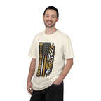 Tigers Flag T‑Shirt — Tiger Face with American Flag Stripe Graphic