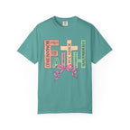 Christian Crosses Scripture Tee — John 3:16, Romans 10:17, Hebrews — Faith Graphic T-Shirt