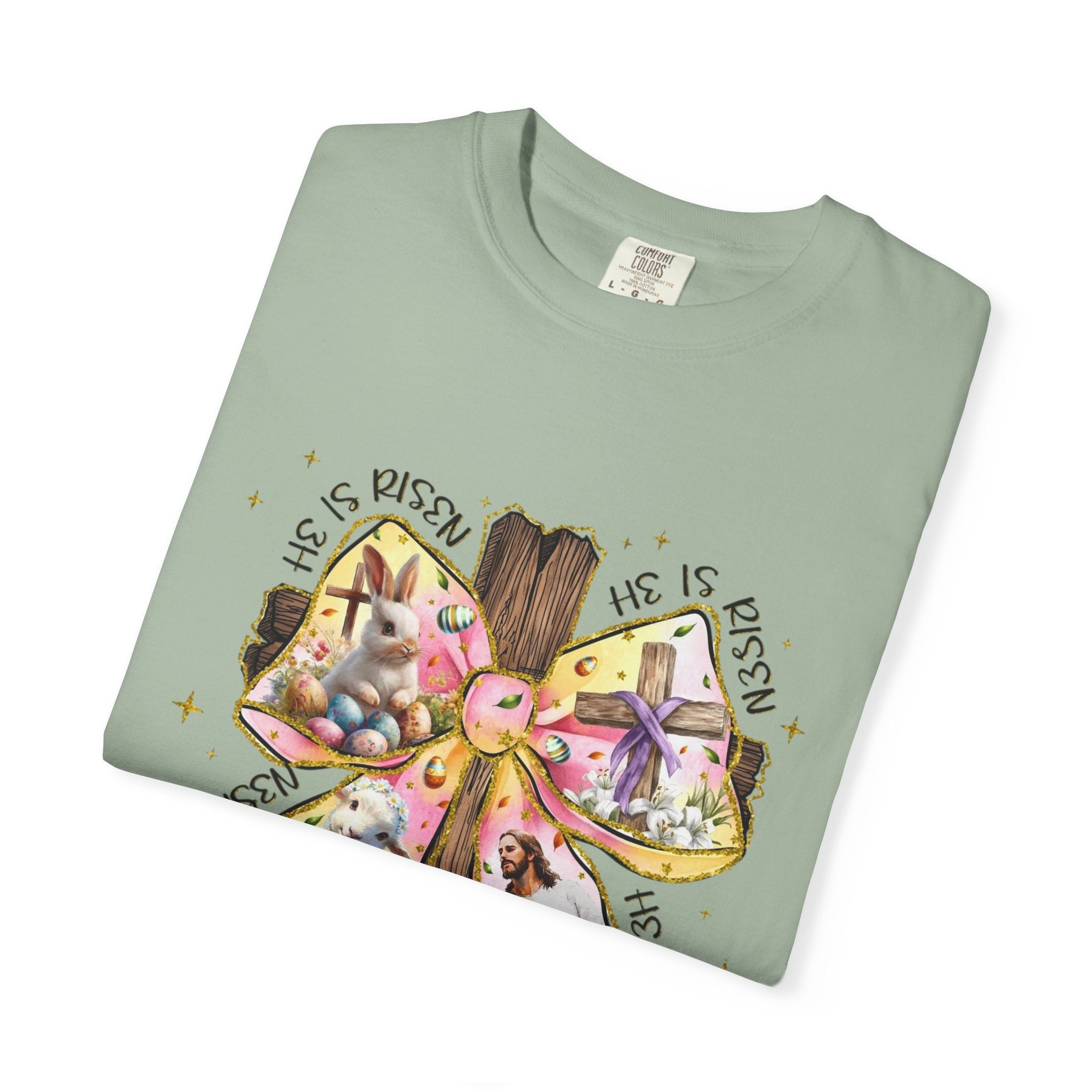 Cross & Ribbon T-Shirt — Jesus is With Us Graphic Tee