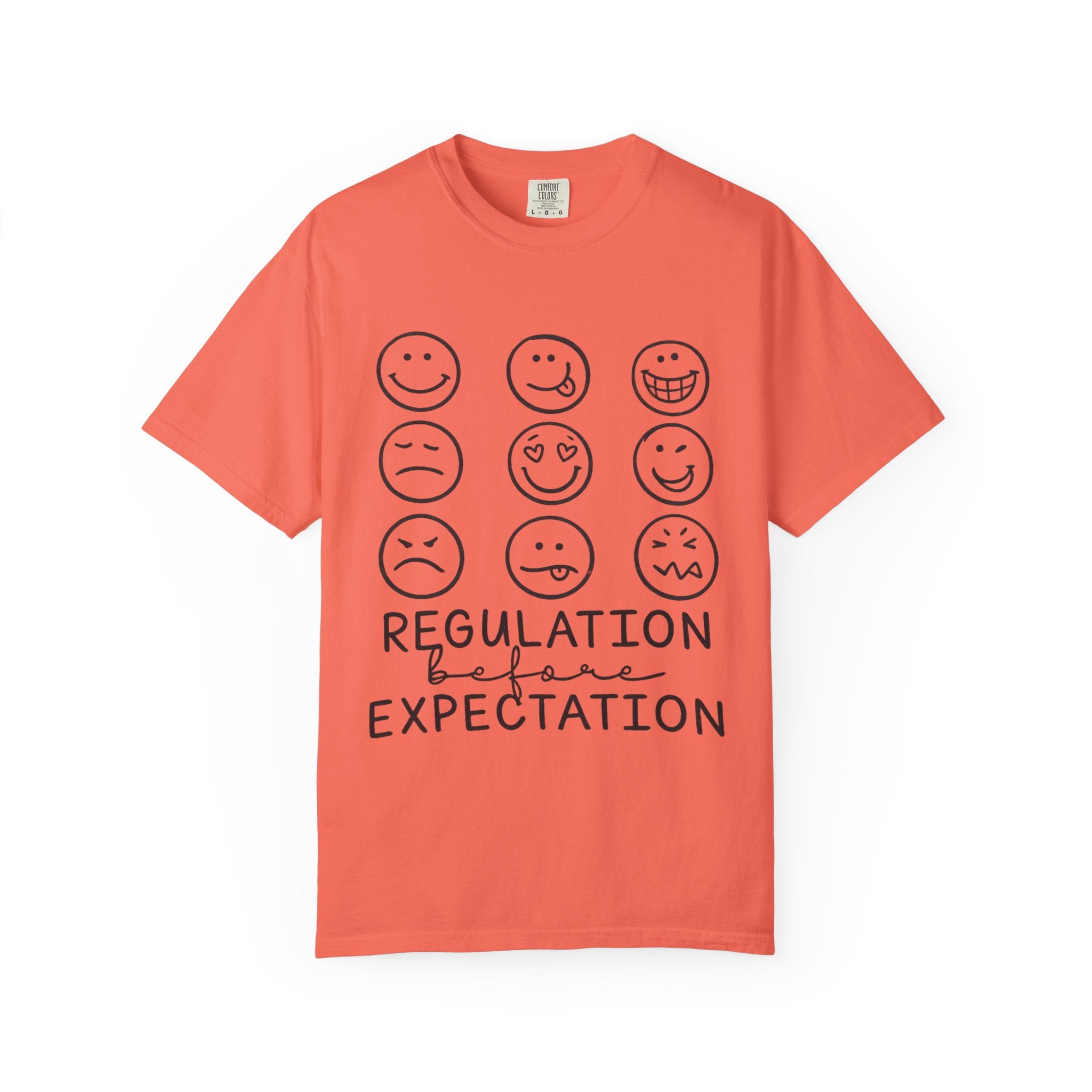 T-Shirt — "Regulation Before Expectation" Emotional Wellness Tee