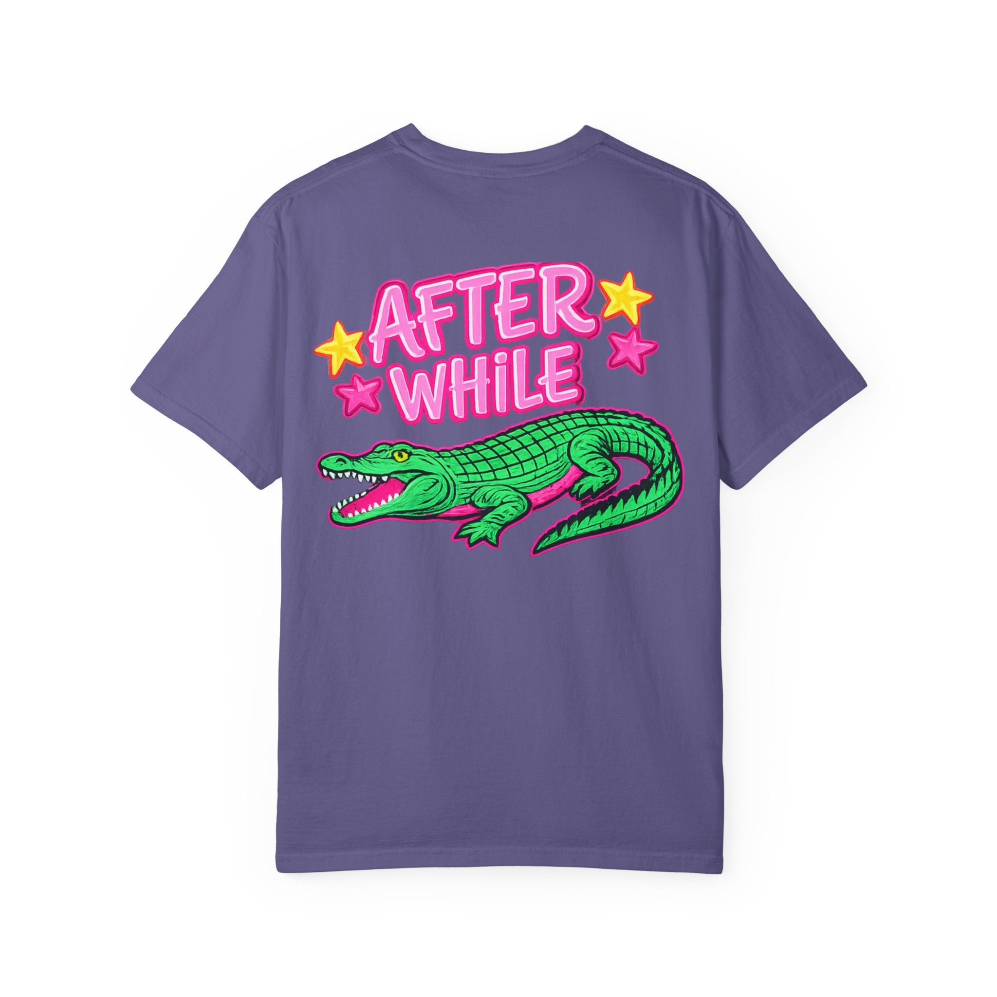 Later, After While Crocodile T-Shirt — Retro Neon Alligator Graphic Tee