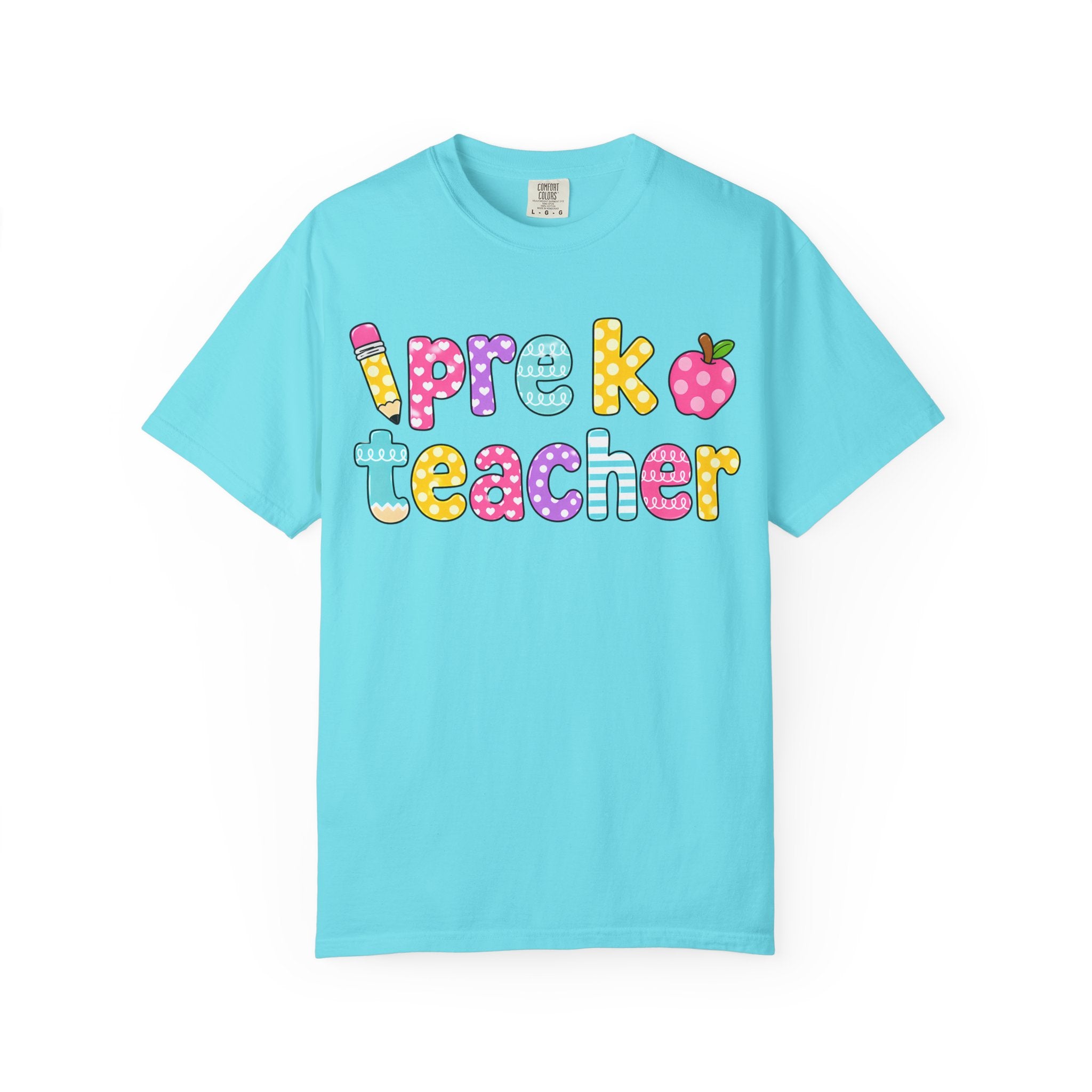 Pre k Teacher T-Shirt — "Big Hearts Shape Little Minds" Colorful School Teacher Tee