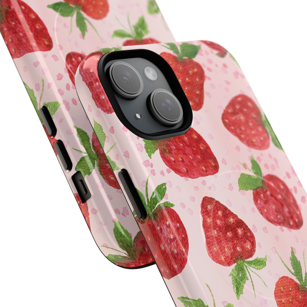 Strawberry Tough Magnetic Phone Cases