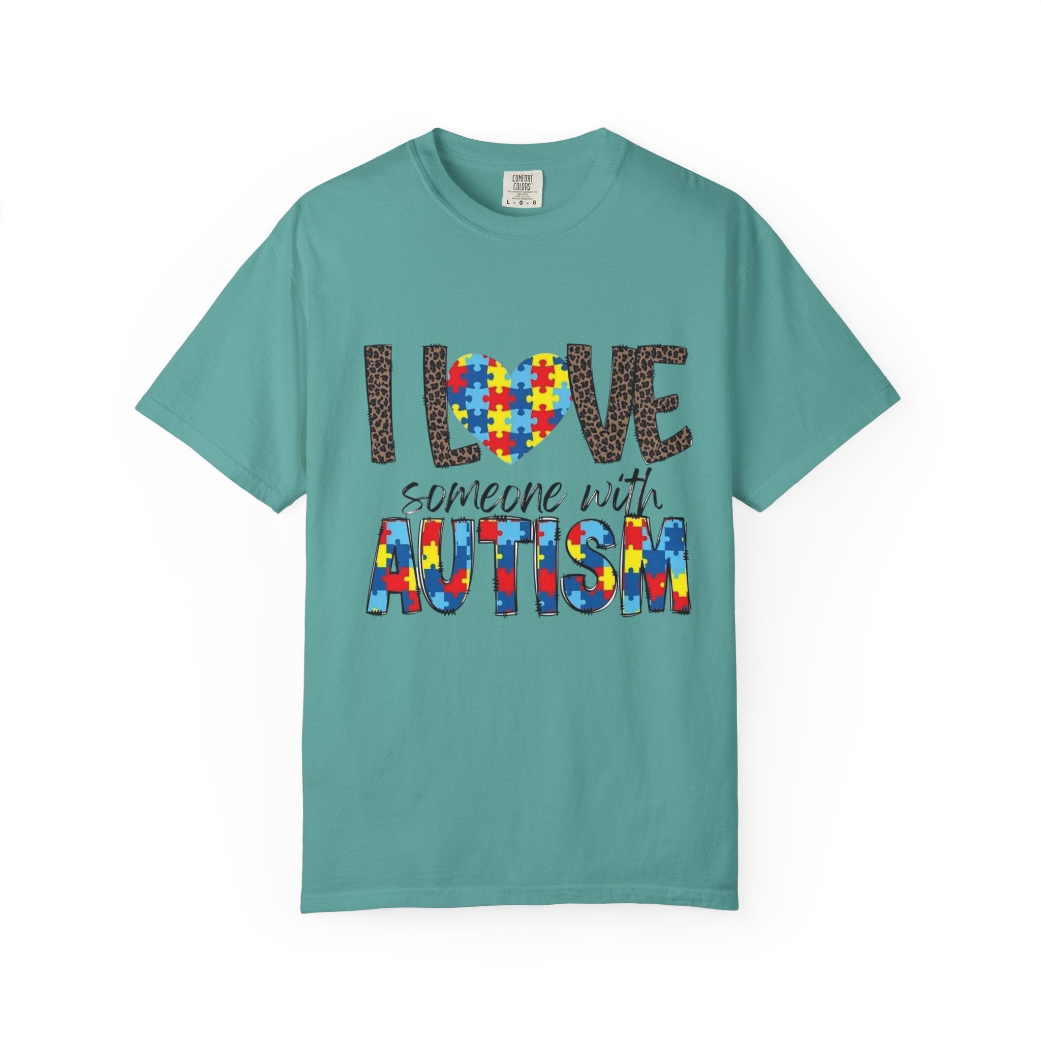 I Love Someone With Autism T-Shirt — Autism Awareness Puzzle Heart Tee