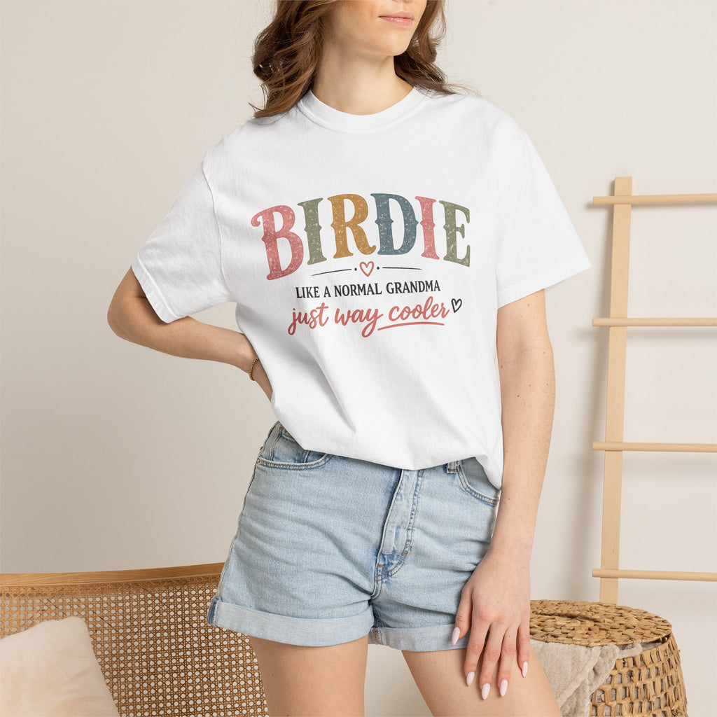 Birdie Grandma T‑Shirt — “Birdie like a normal grandma just way cooler” Vintage Style Tee