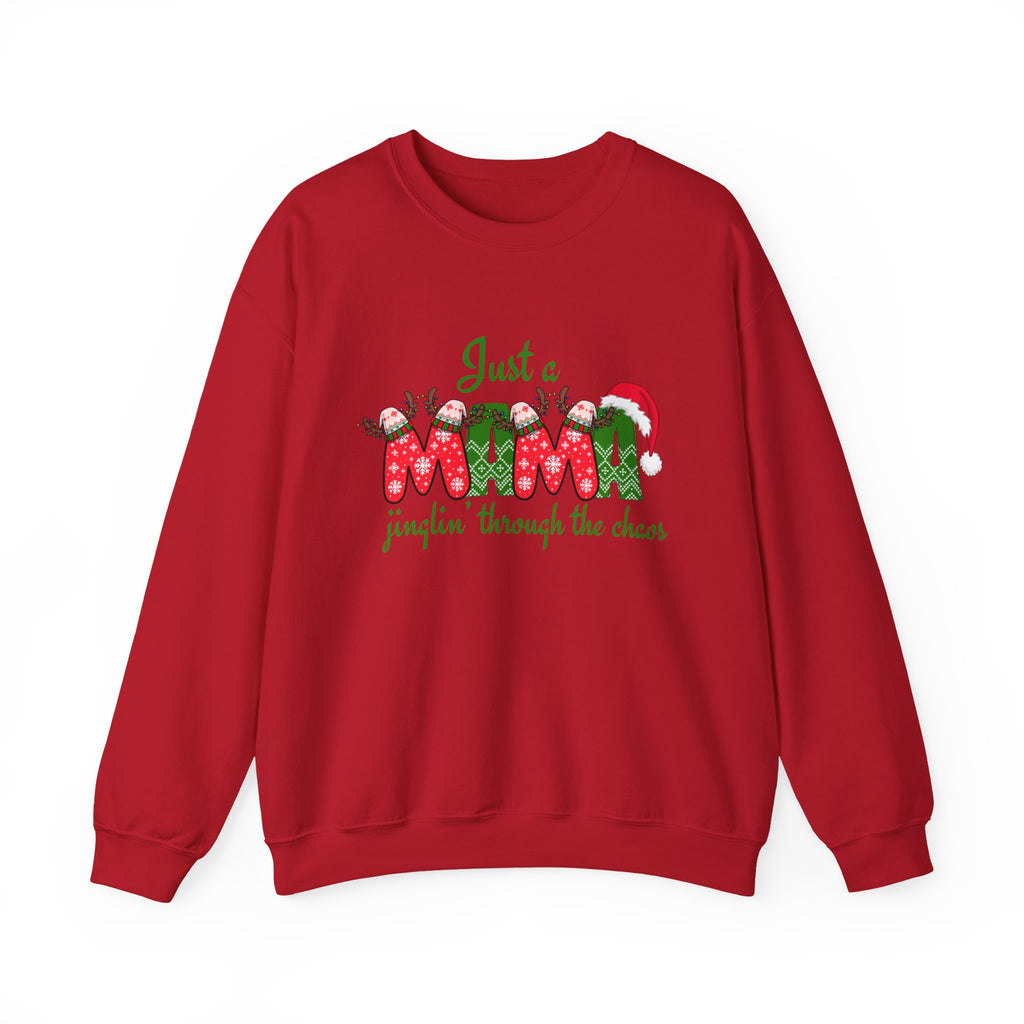Just a Mama Holiday Crewneck Sweatshirt
