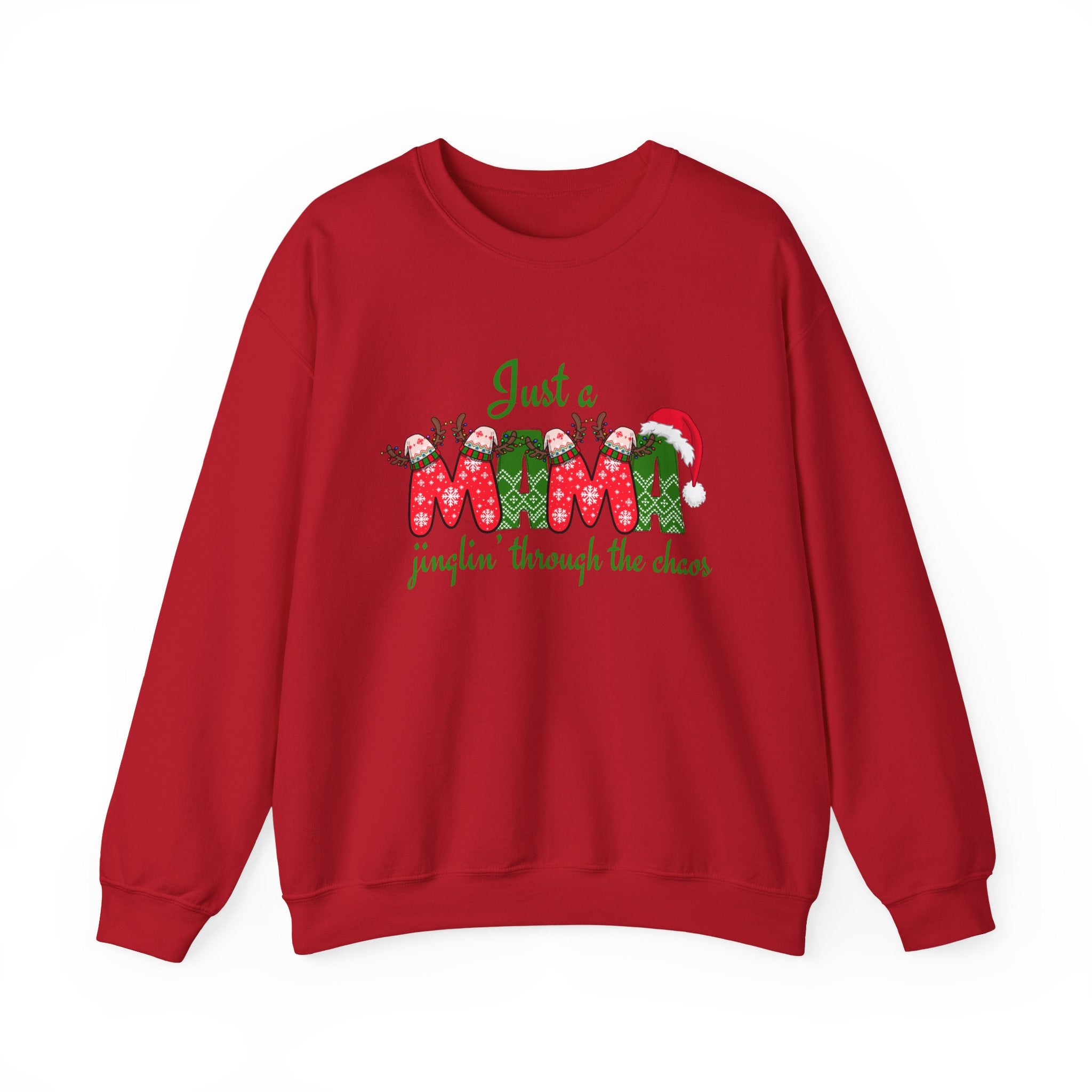 Just a Mama Holiday Crewneck Sweatshirt