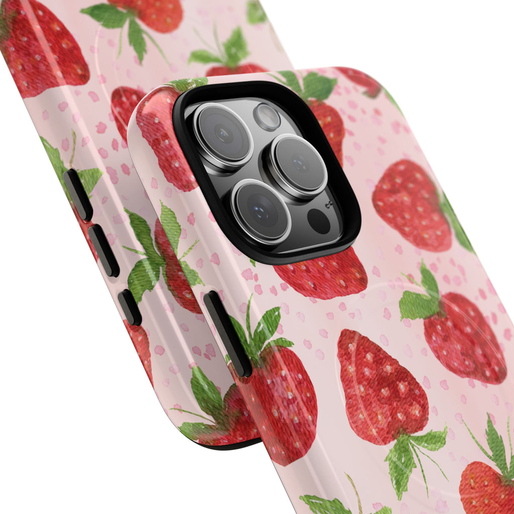 Strawberry Tough Magnetic Phone Cases