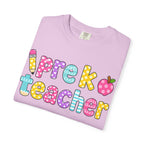 Pre k Teacher T-Shirt — "Big Hearts Shape Little Minds" Colorful School Teacher Tee