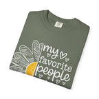 T-Shirt — "My Favorite People Call Me Birdie" Floral Graphic Tee
