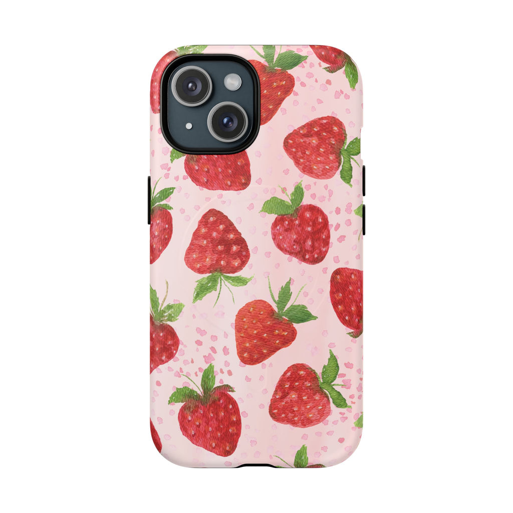 Strawberry Tough Magnetic Phone Cases