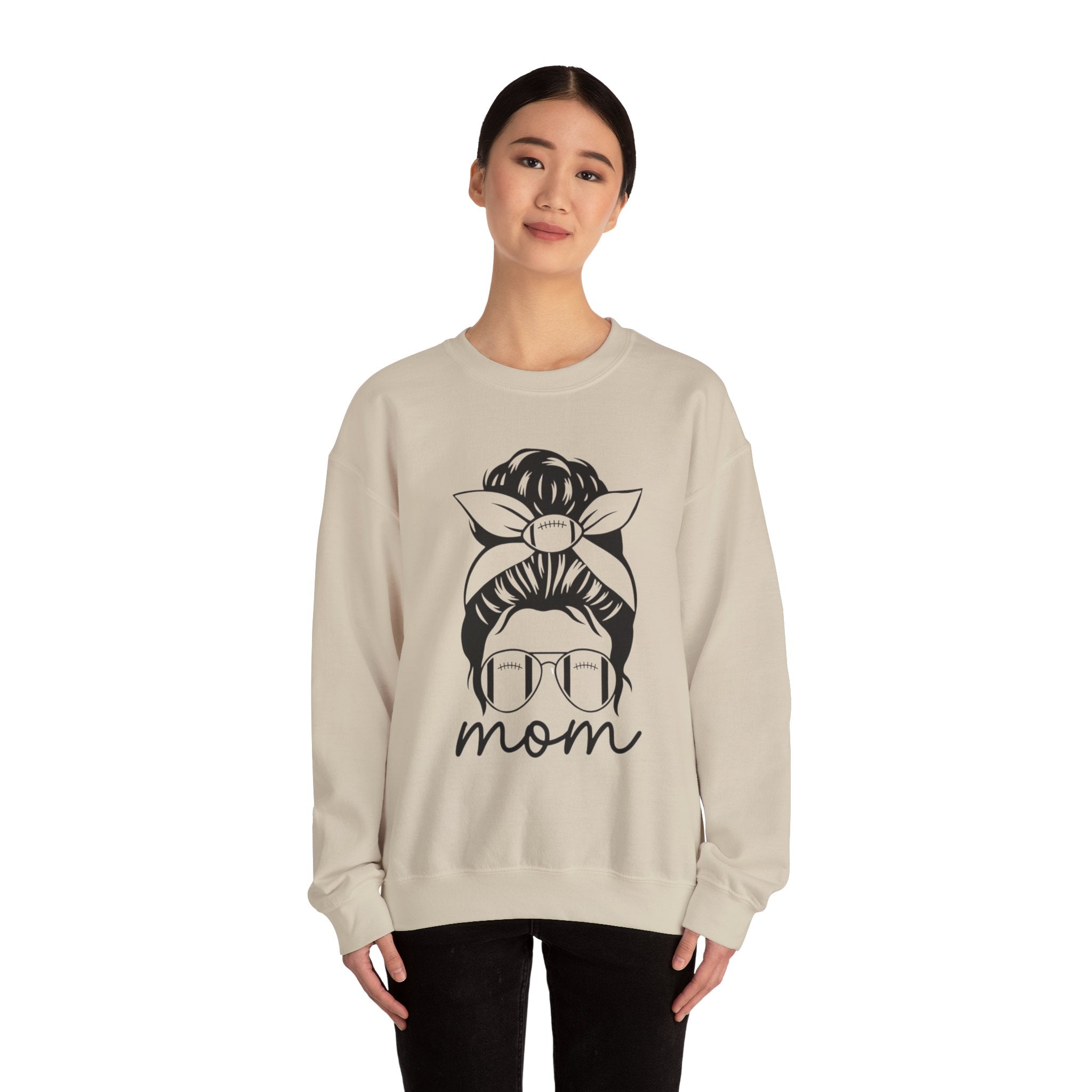 Mom Life Unisex Crewneck Sweatshirt football