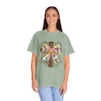 Cross & Ribbon T-Shirt — Jesus is With Us Graphic Tee