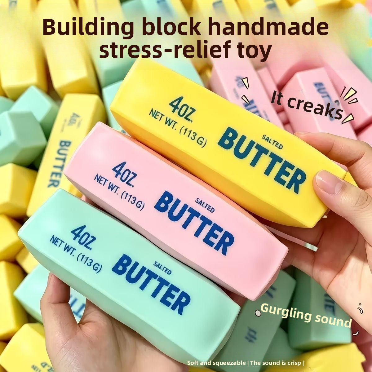Building Block Squeeze Butter Stick Toy