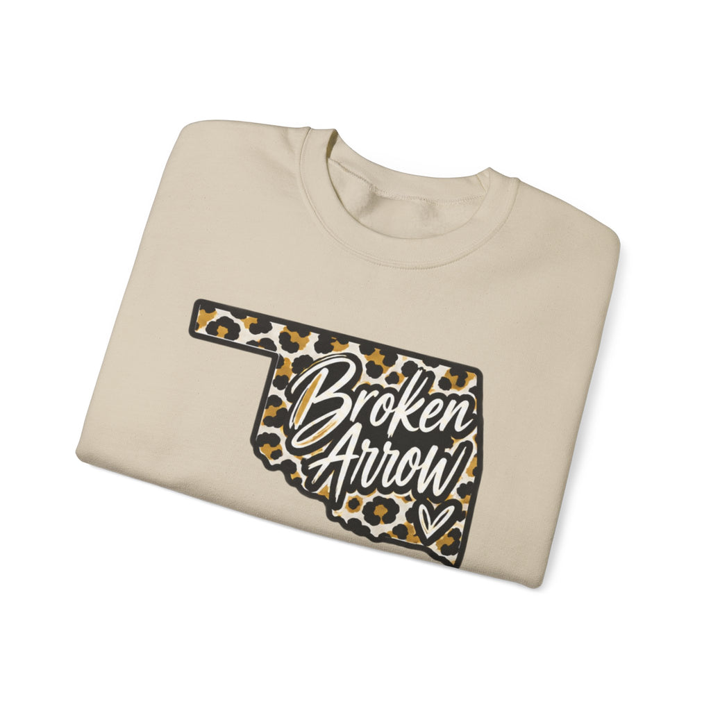 Broken Arrow Leopard State Crewneck Sweatshirt