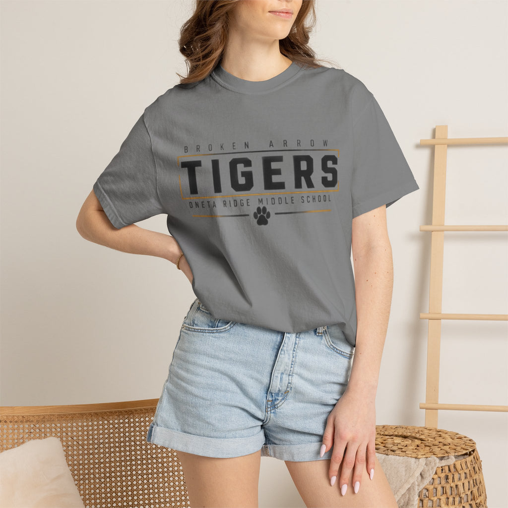 Tigers School Spirit T-Shirt — Broken Arrow Oweta Ridge Middle School Paw Print